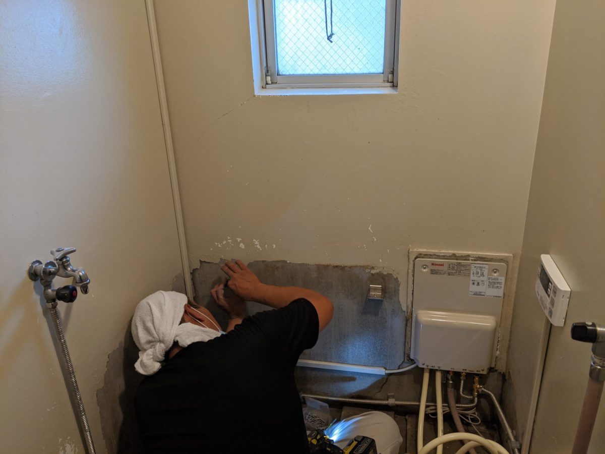 ホールインワン給湯器工事